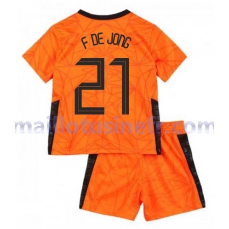 Maillot de Foot Pays-Bas Frenkie de Jong 21 Domicile UEFA EURO 2020 - Enfant Maillot de Foot Pays-Bas Frenkie de Jong 21 Domicile UEFA EURO 2020 - Enfant